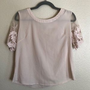 Pink detailed top
